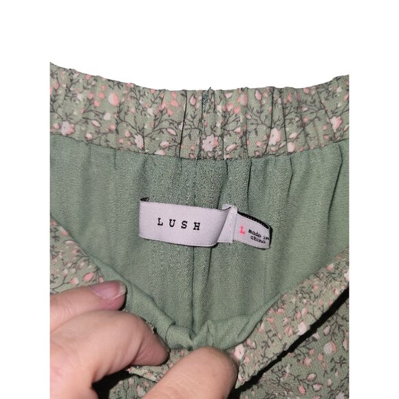 Lush | Women's Floral Chiffon Ruffle with Tie Maxi Skirt - Size L Cottagecore - Picture 3 of 4